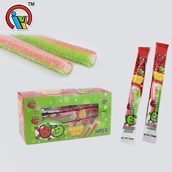 fruity gummy candy stick