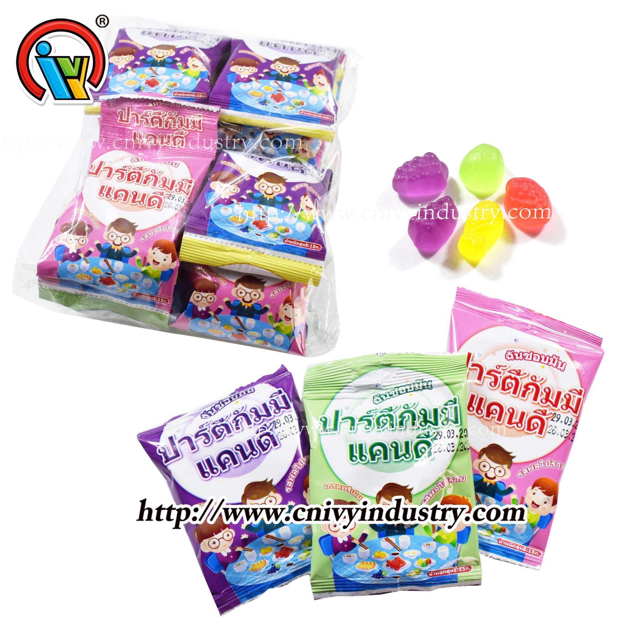 wholesale Thailand gummy candy fruit candy sweet