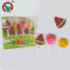  Fruit shape lollipop gummy candy