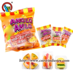 3 in 1 burger hot dog pizza gummy candy wholesale